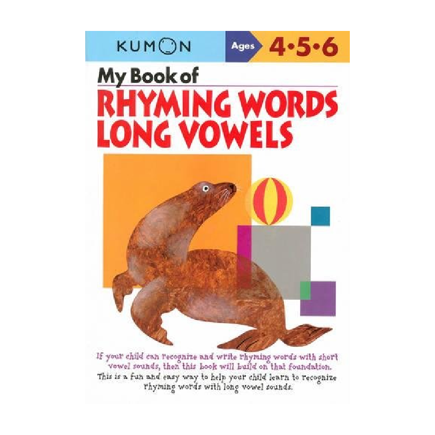 Kumon My Book Of Rhyming Words Long Vowels