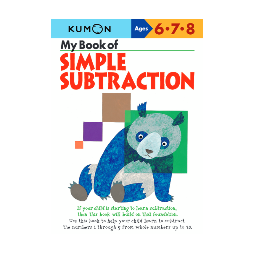 Kumon My Book Of Simple Subtraction