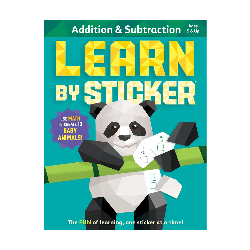 Learn by Sticker: Addition And Subtraction