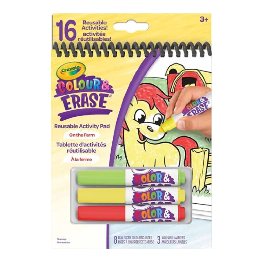 Crayola Farm Color and Erase Reusable Activity Pad