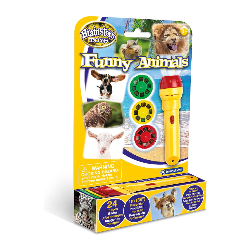 Brainstorm Torch & Projector: Funny Animals