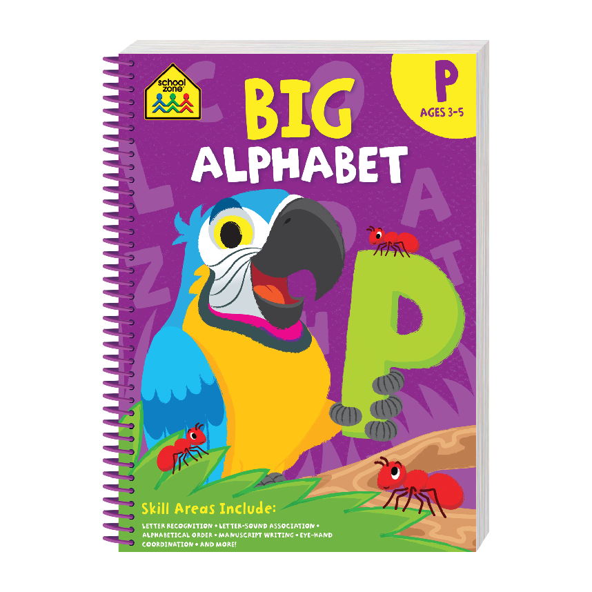 School Zone Big Spiro Workbook Alphabet: P (Ages 3-5)