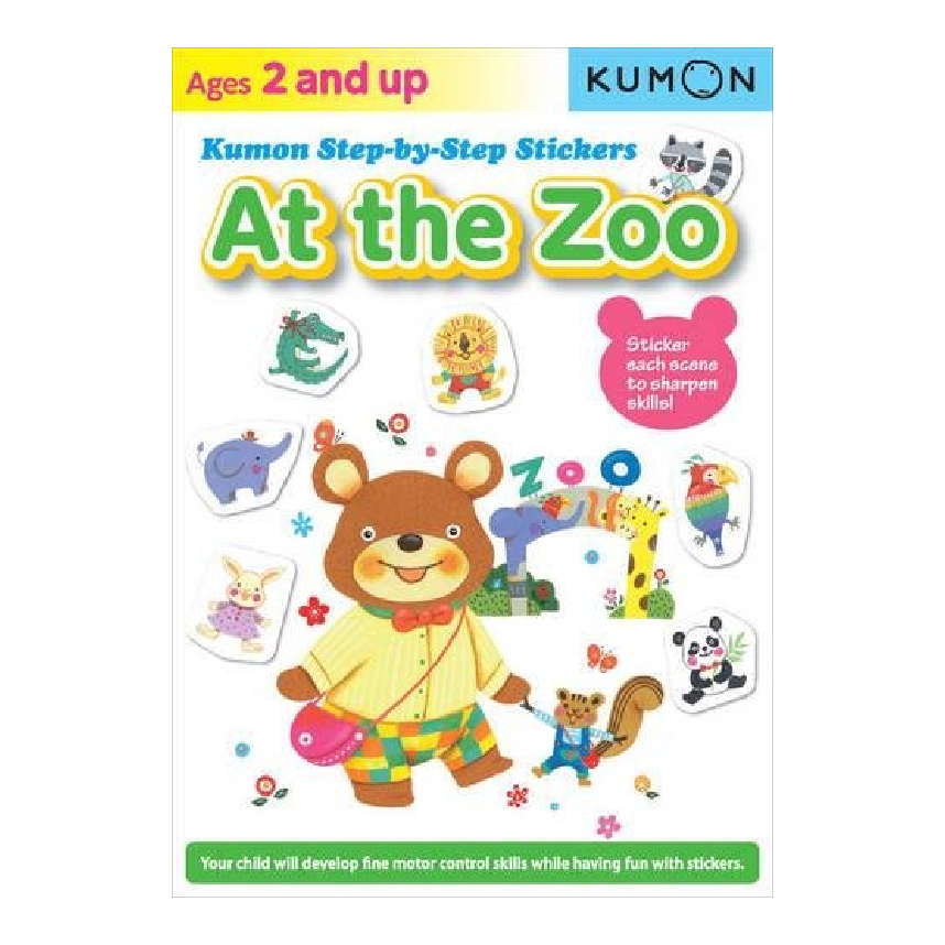 Kumon Step By Step Stickers: At The Zoo