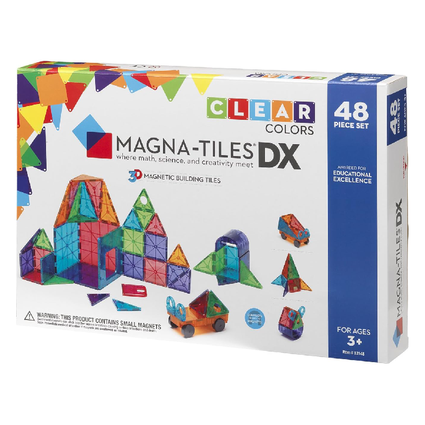 Magna-Tiles Solid Colors 48 Piece Set