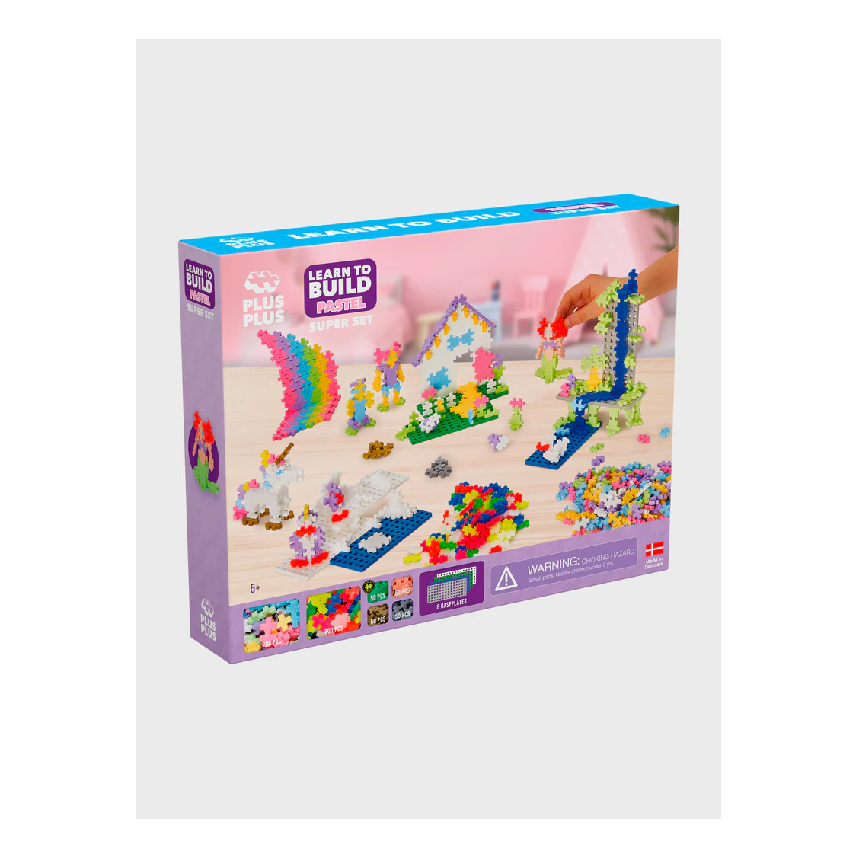 Plus-Plus Pastel Learn to build Super Set