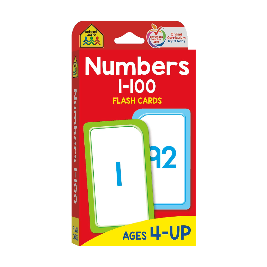 School Zone Flashcards: Numbers 1-100