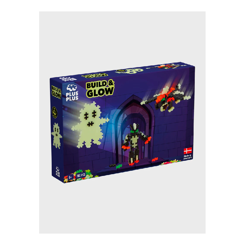 Plus-Plus Build and Glow - Glow in the Dark / 360 pcs