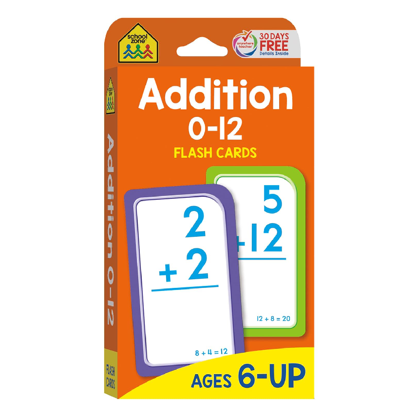 School Zone Flashcards: Addition 0-12