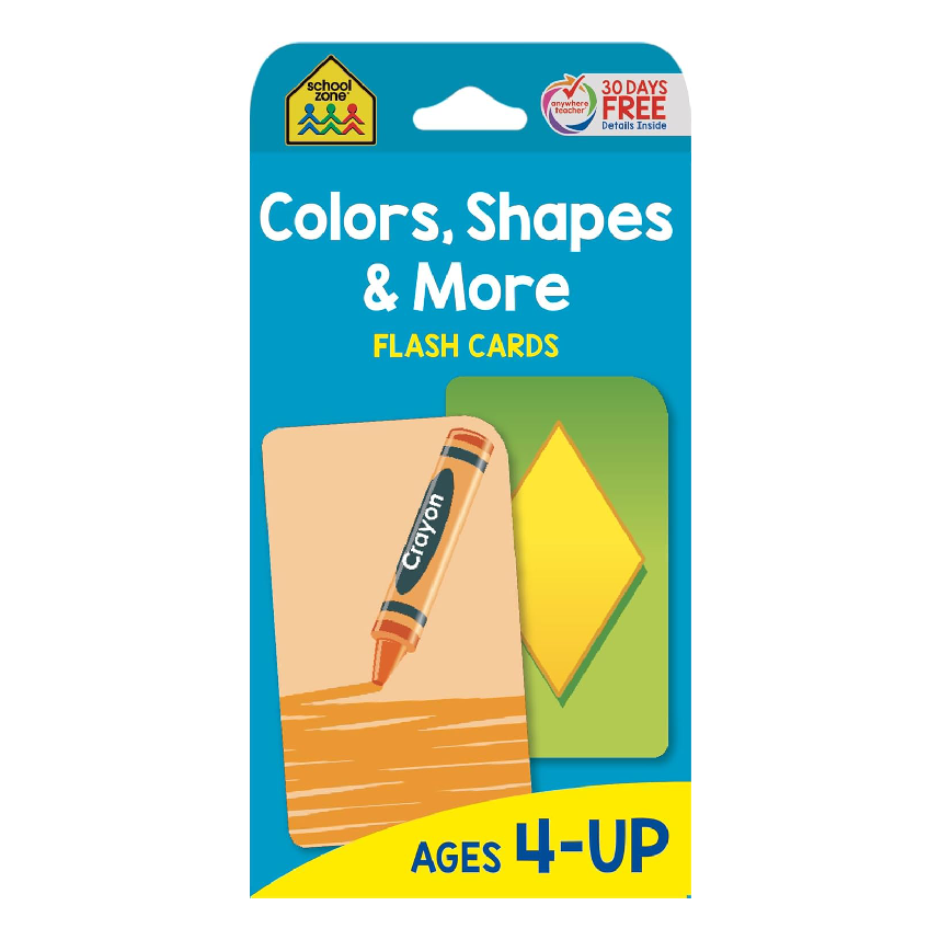 School Zone Flashcards: Colours, Shapes & More