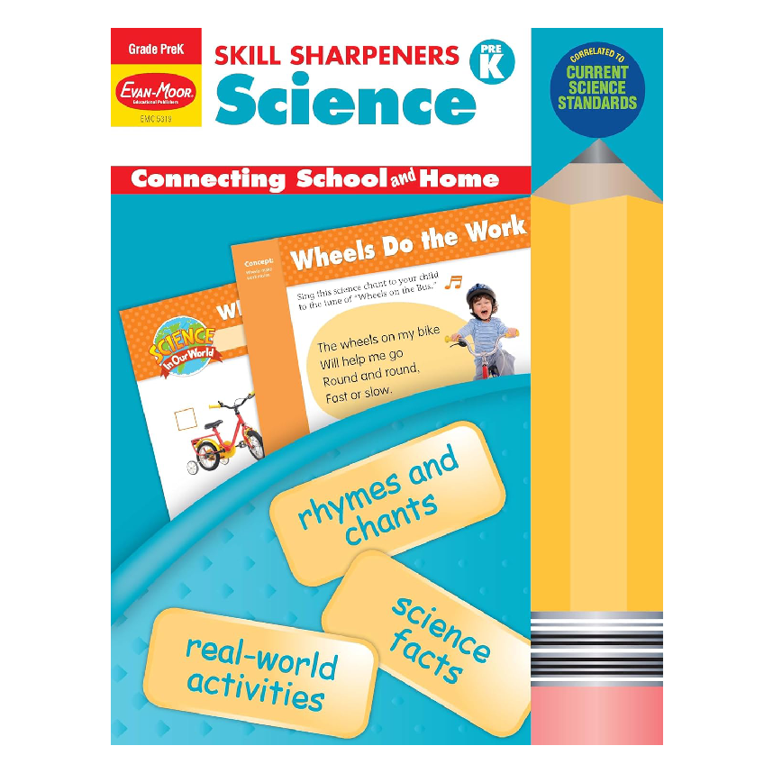 Evan-Moor Skill Sharpeners Science Activity Book Pre K