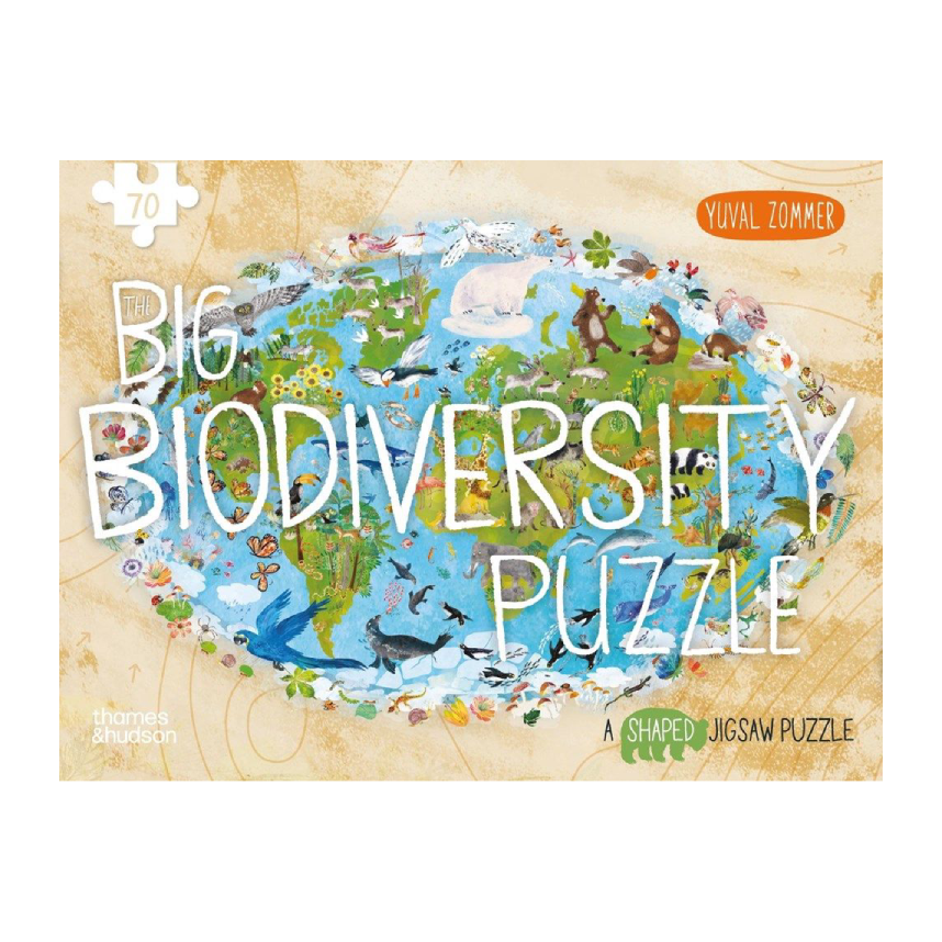 The Big Biodiversity Puzzle: A Shaped Jigsaw Puzzle by Yuval Zommer