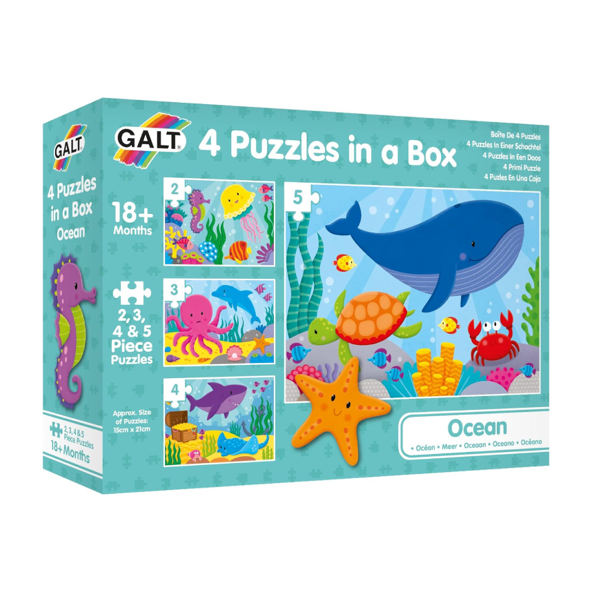 Galt 4 Puzzles In A Box: Ocean