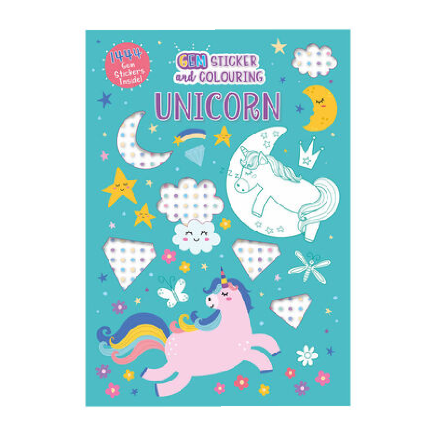 Gem Colouring Book Unicorn