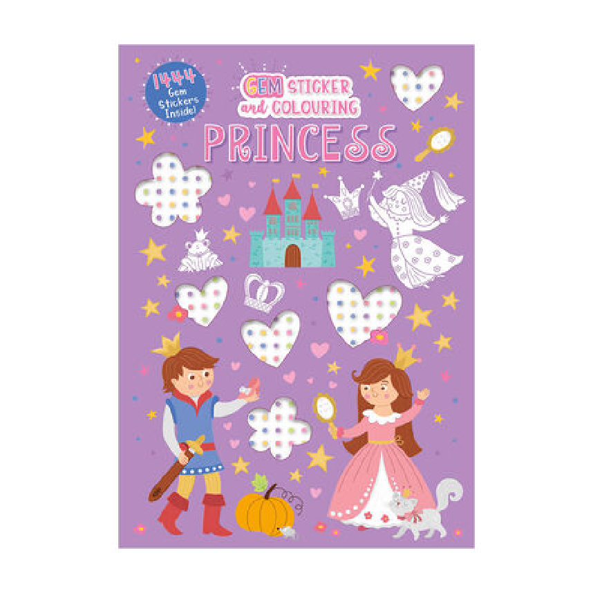 Gem Colouring Book Princess