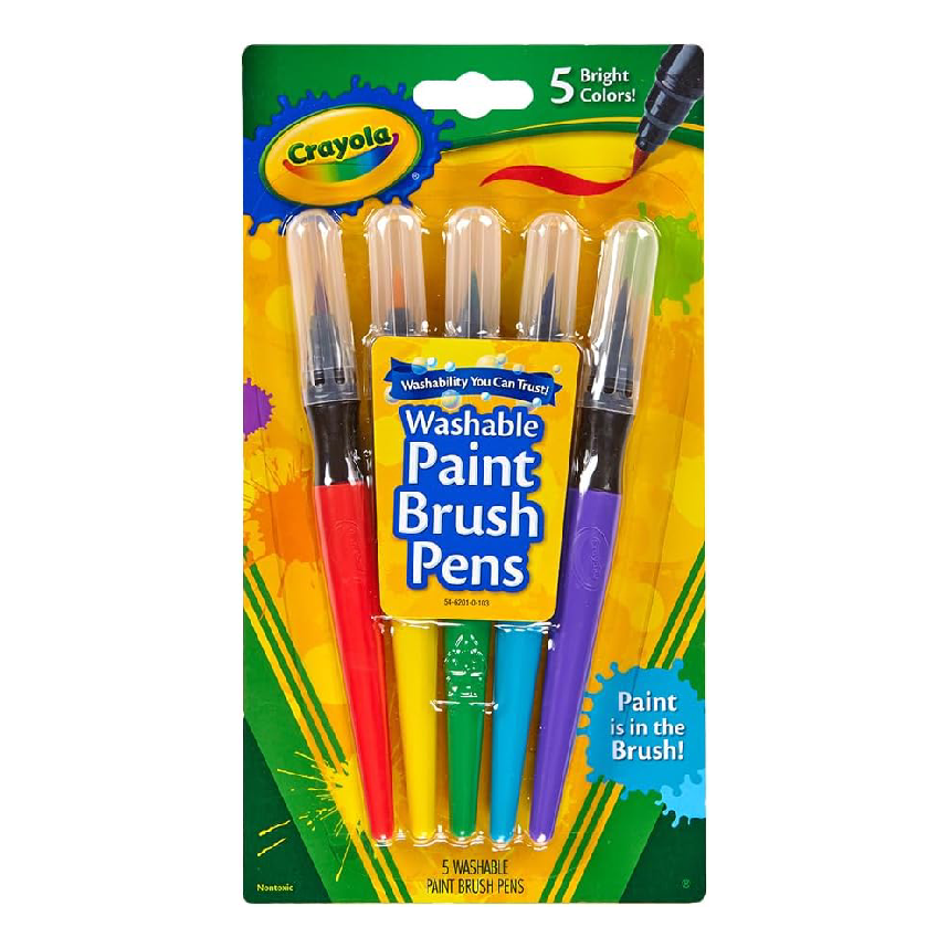 Crayola Washable Paint Brush Pen 5ct