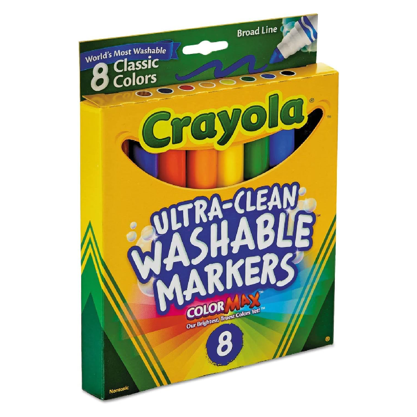 Crayola Washable Markers Classic Broad Line 8ct