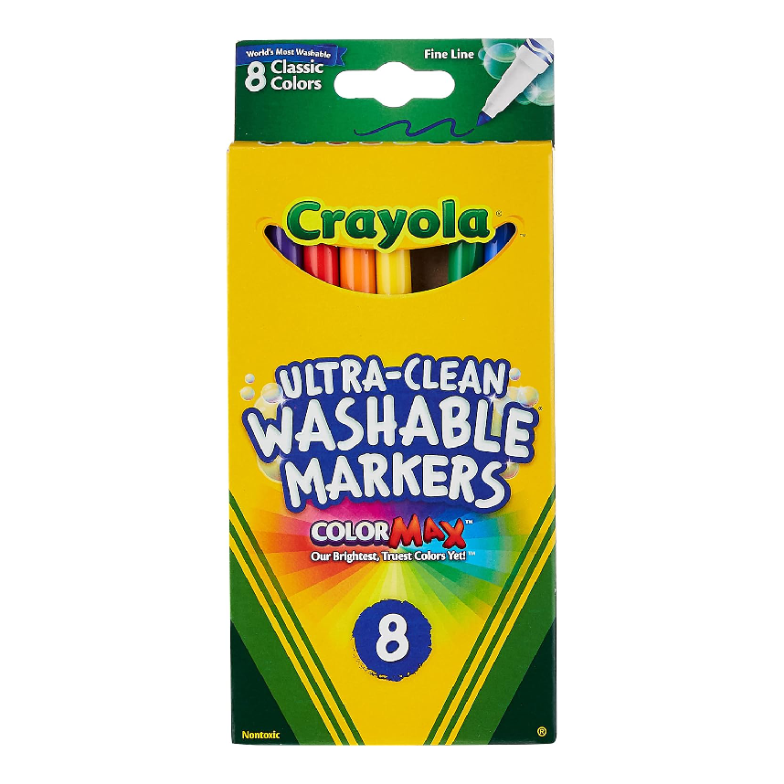 Crayola Ultra-Clean Washable Fine Line Markers 8ct