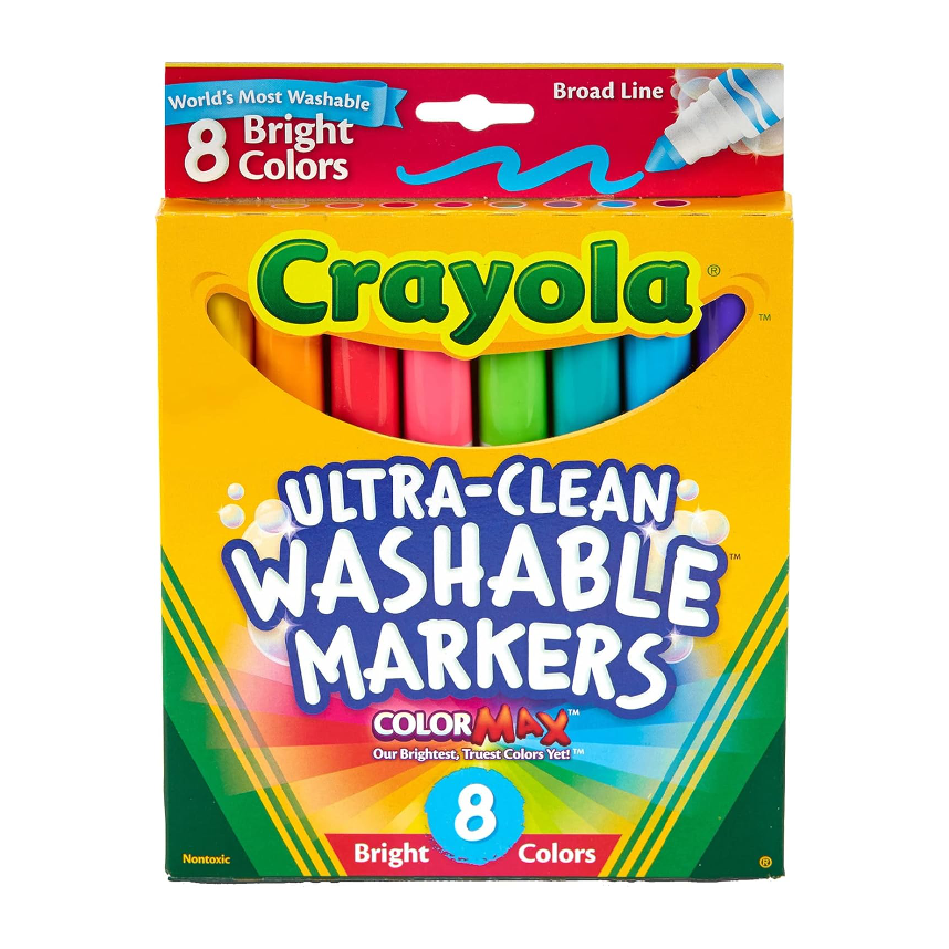 Crayola Ultra-Clean Washable Markers Bright (8ct)