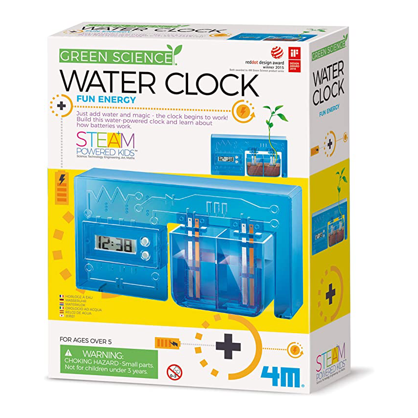 4M Green Science Eco-Engineering Water-Powered Clock