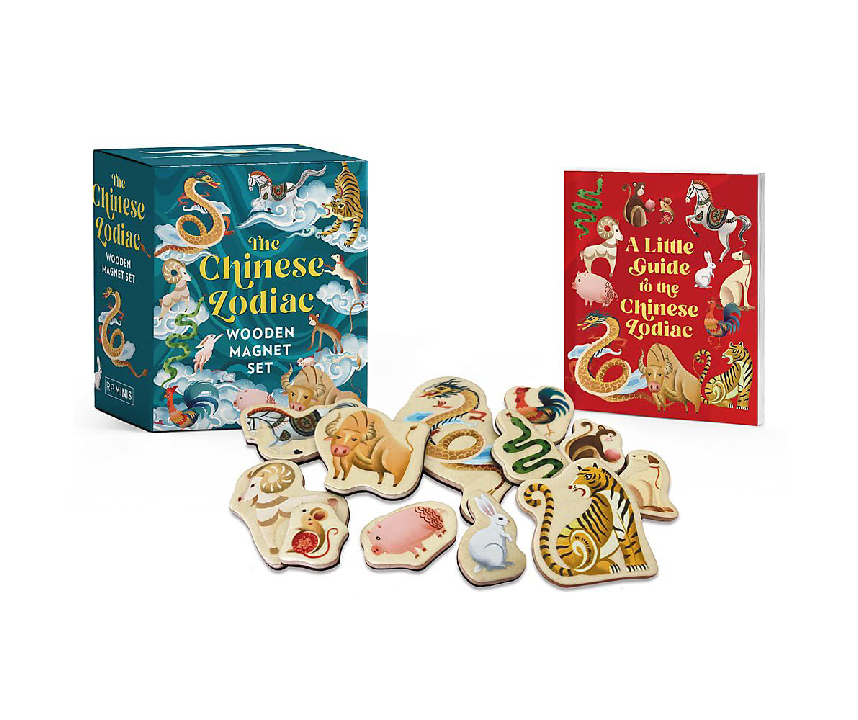 The Chinese Zodiac Wooden Magnet Set