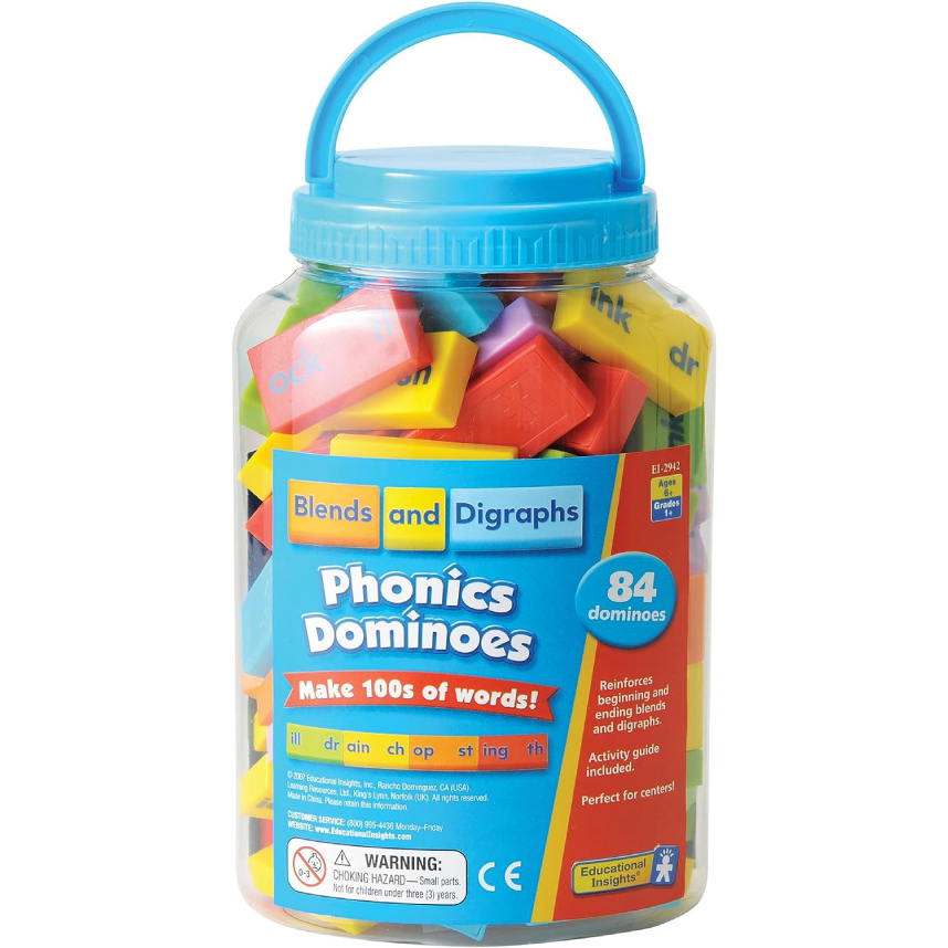 Educational Insights Phonics Dominoes Blends & Digraphs