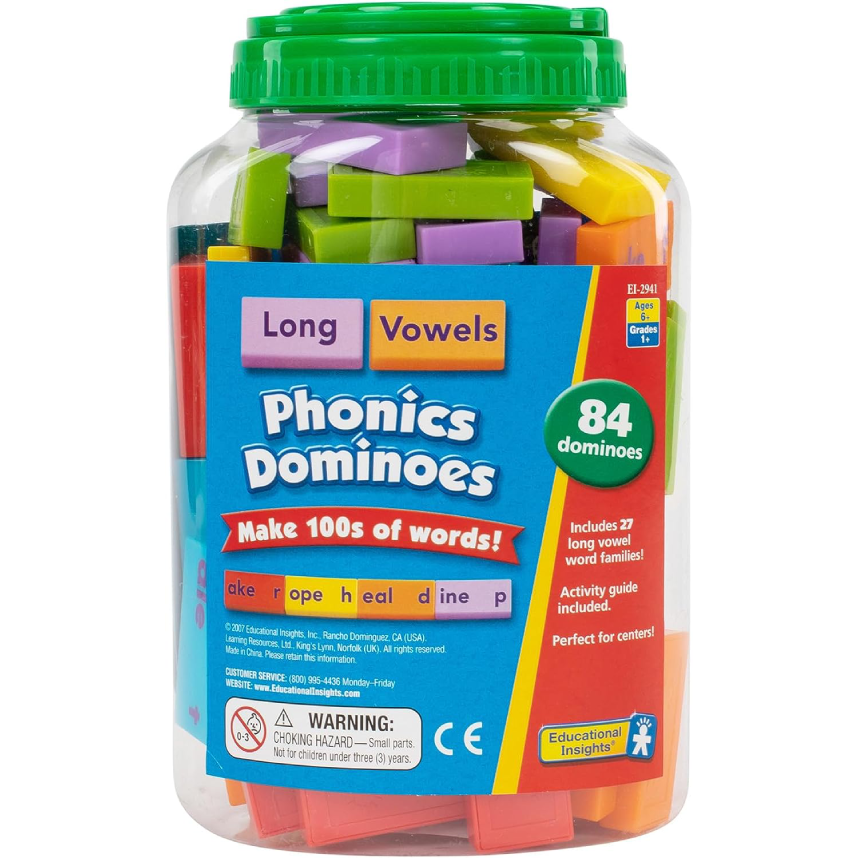 Educational Insights Phonics Dominoes Long Vowels