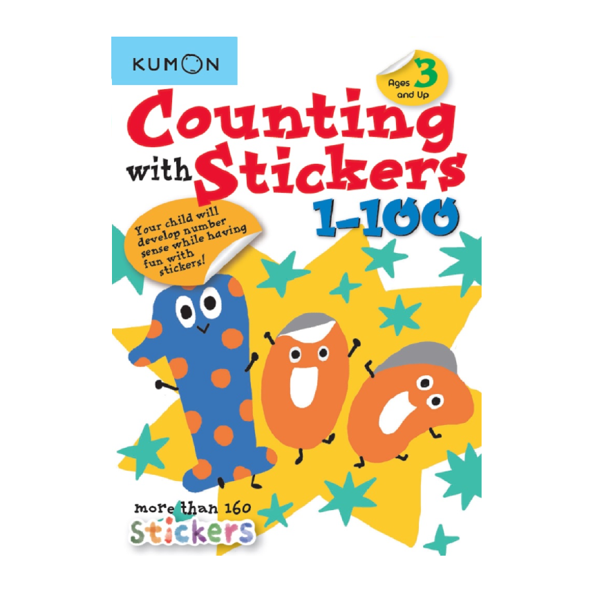 Kumon Counting With Stickers 1-100