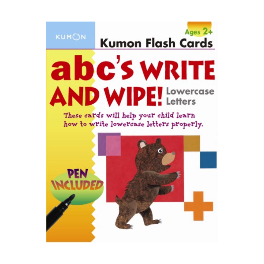 Kumon Flash Cards: ABCs Write & Wipe: Lowercase