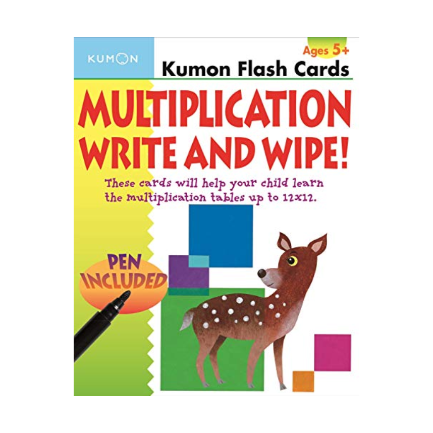 Kumon Flash Cards: Multiplication Write & Wipe