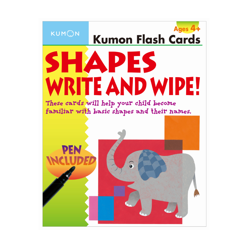 Kumon Flash Cards: Shapes Write & Wipe