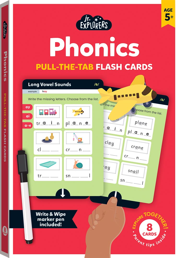 Junior Explorers Pull and Learn Flashcards: Phonics