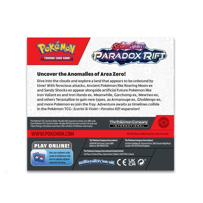 Pokemon TCG SV04 Paradox Rift