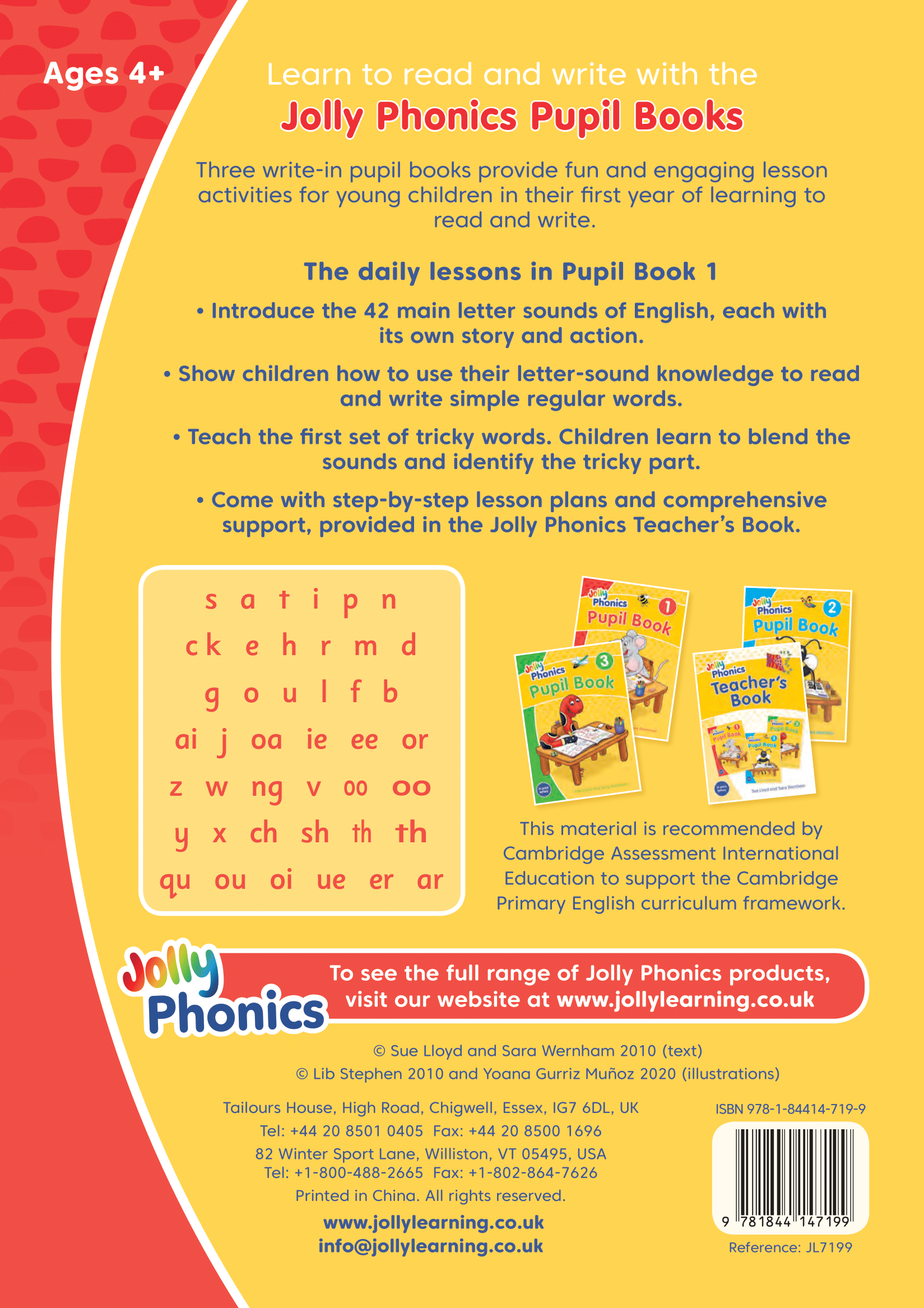 Jolly Phonics Pupil Book 1