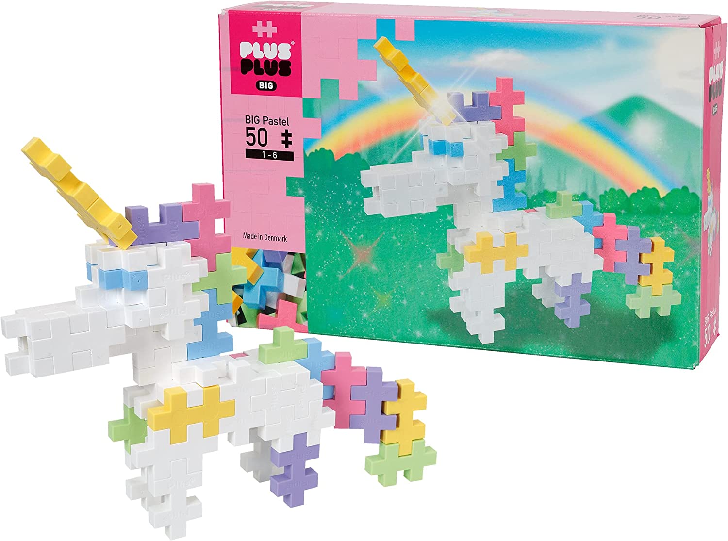 Plus-Plus BIG Pastel Unicorn 50 pcs