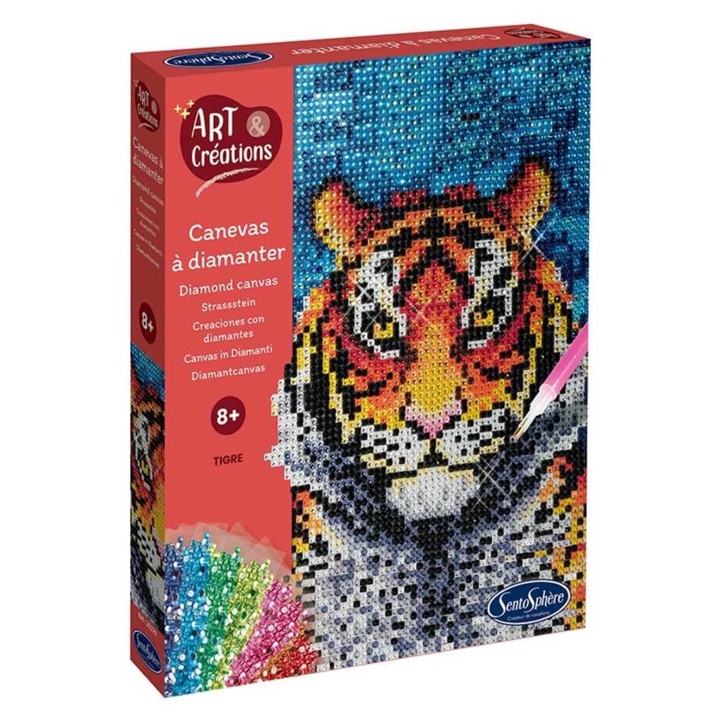 Sentosphere Art & Creations Diamond Canvas: Tiger