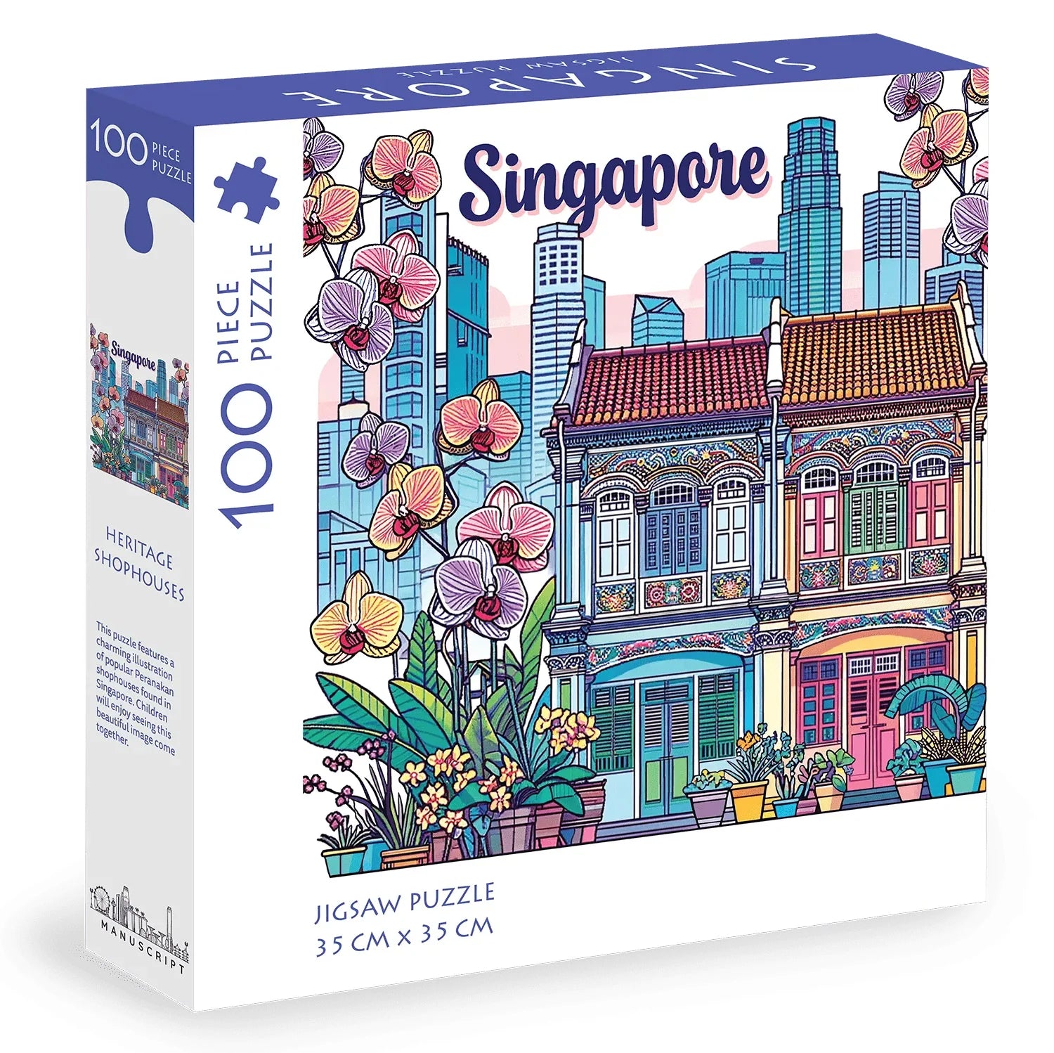 Singapore 100-piece Jigsaw Puzzle: Shophouses