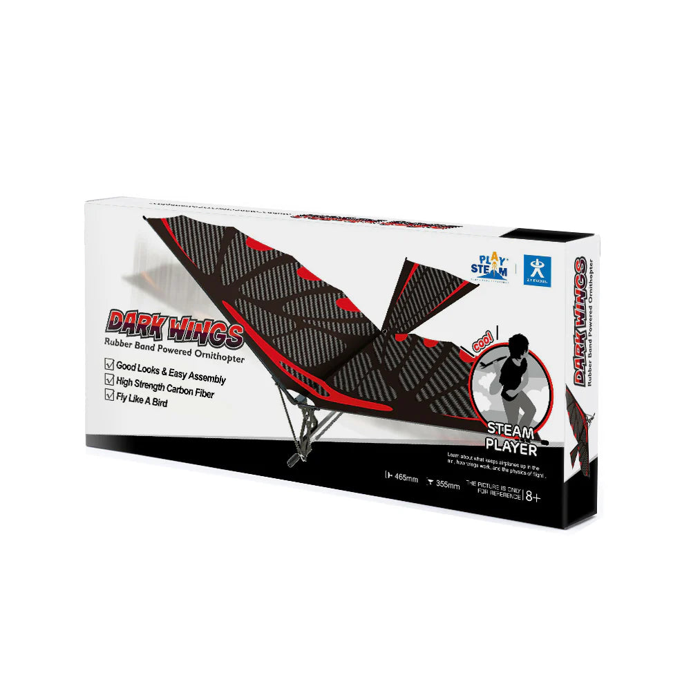 PlaySTEM DARK WINGS Rubber Band Ornithopter