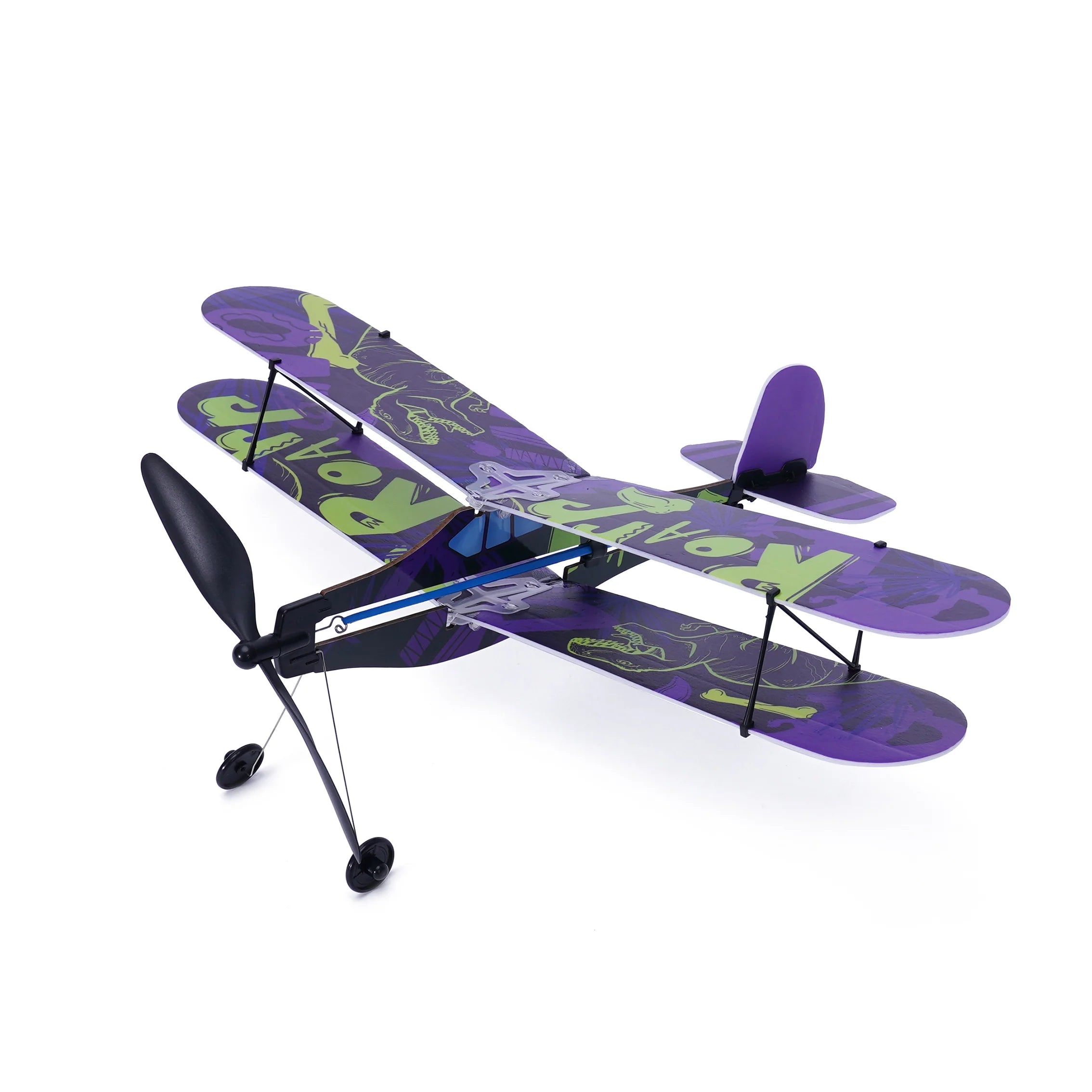 PlaySTEM Rubber Band Airplane Science - Biplane