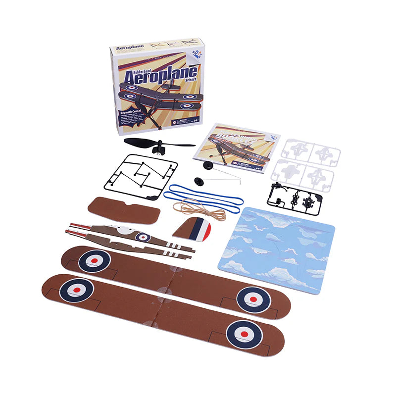 PlaySTEM Rubber Band Airplane Science - Sopwith Camel