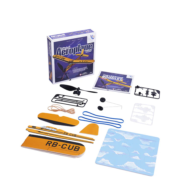 PlaySTEM Rubber Band Airplane Science - J-3 Cub