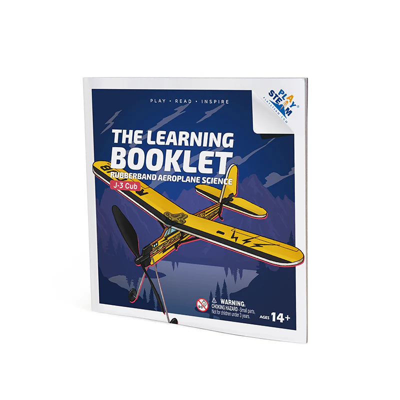 PlaySTEM Rubber Band Airplane Science - J-3 Cub