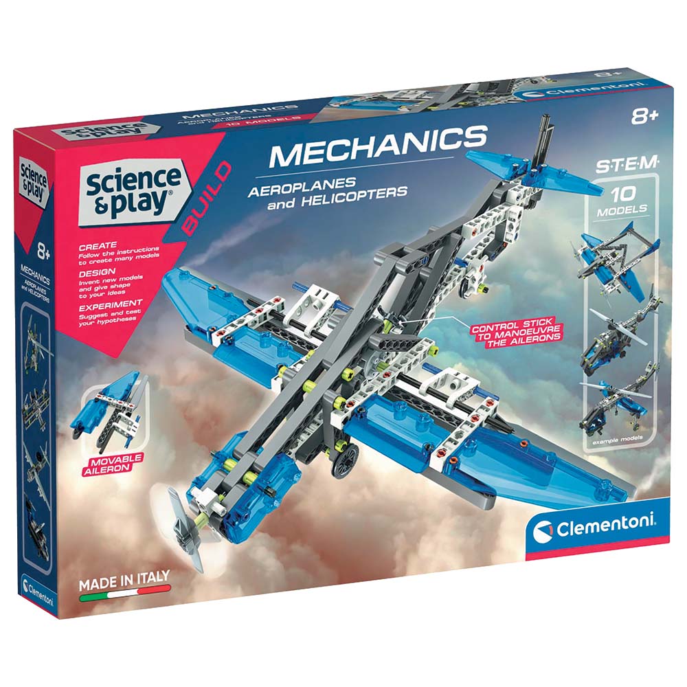 Clementoni Mechanics Lab - Aeroplanes and Helicopters