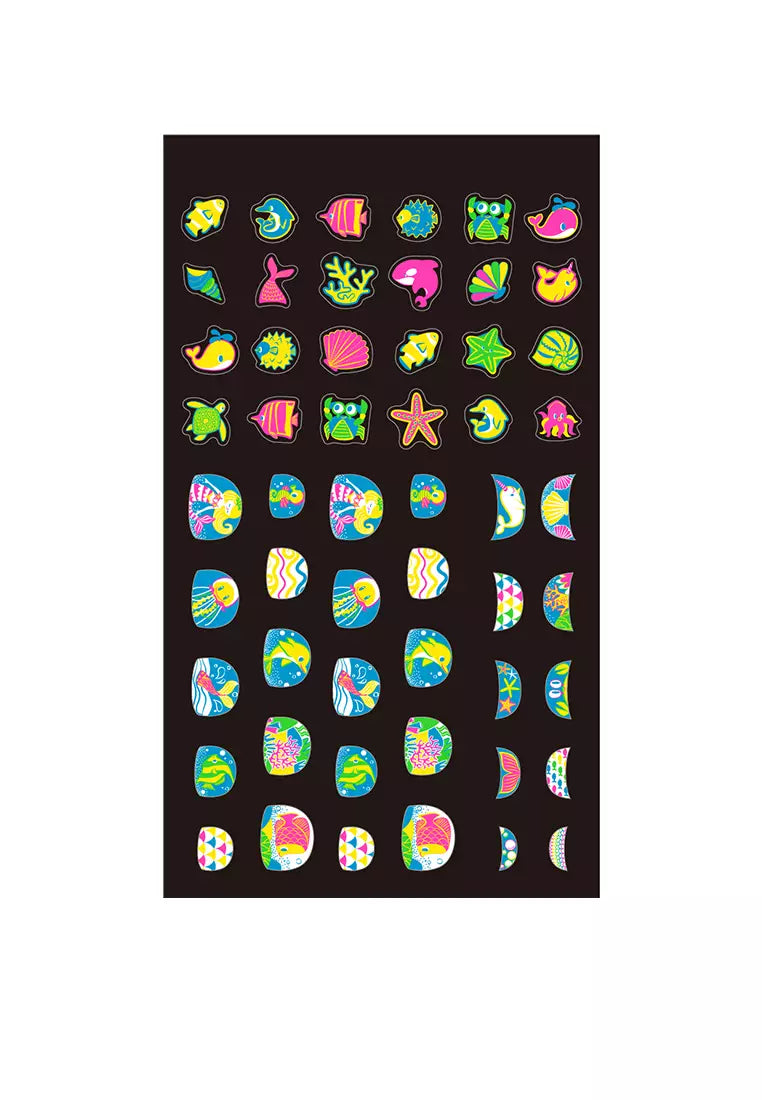 Avenir Small Nail Stickers - Under the sea - Fluorescence