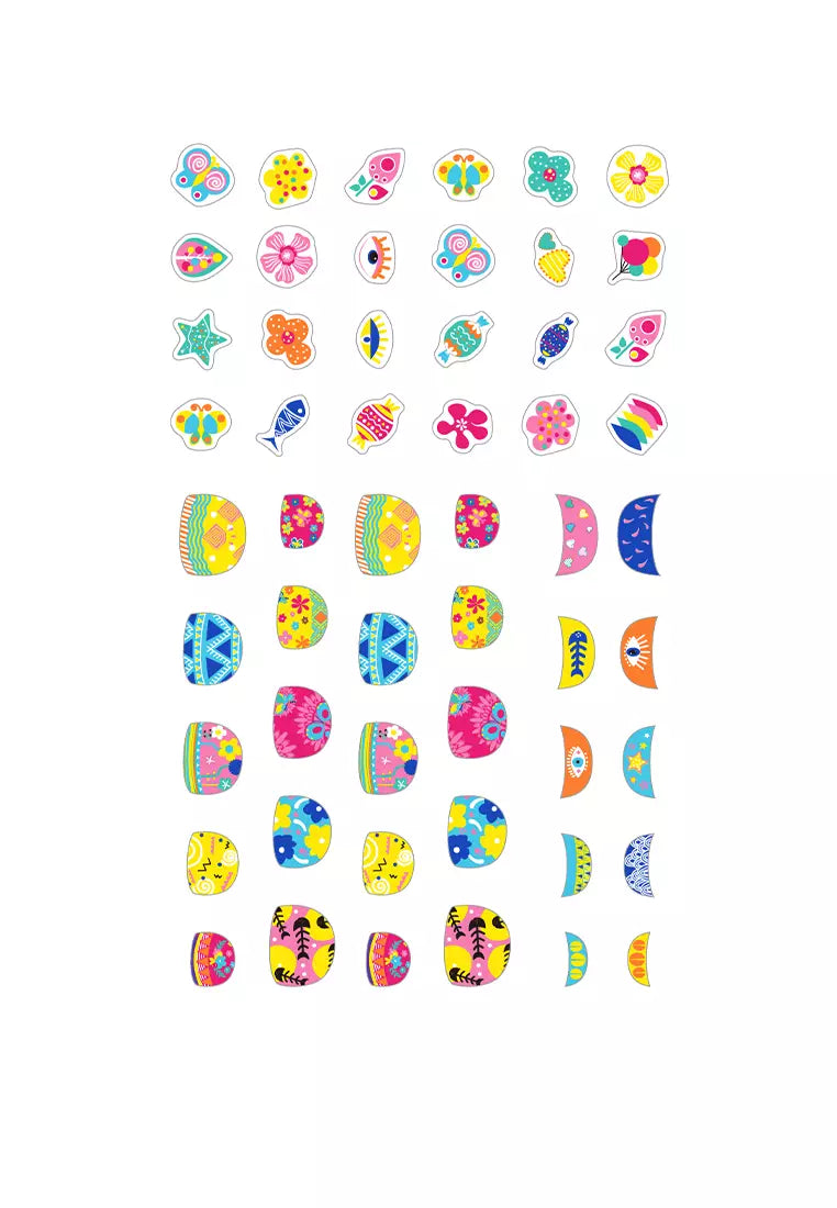 Avenir Small Nail Stickers - Flower - Glitter