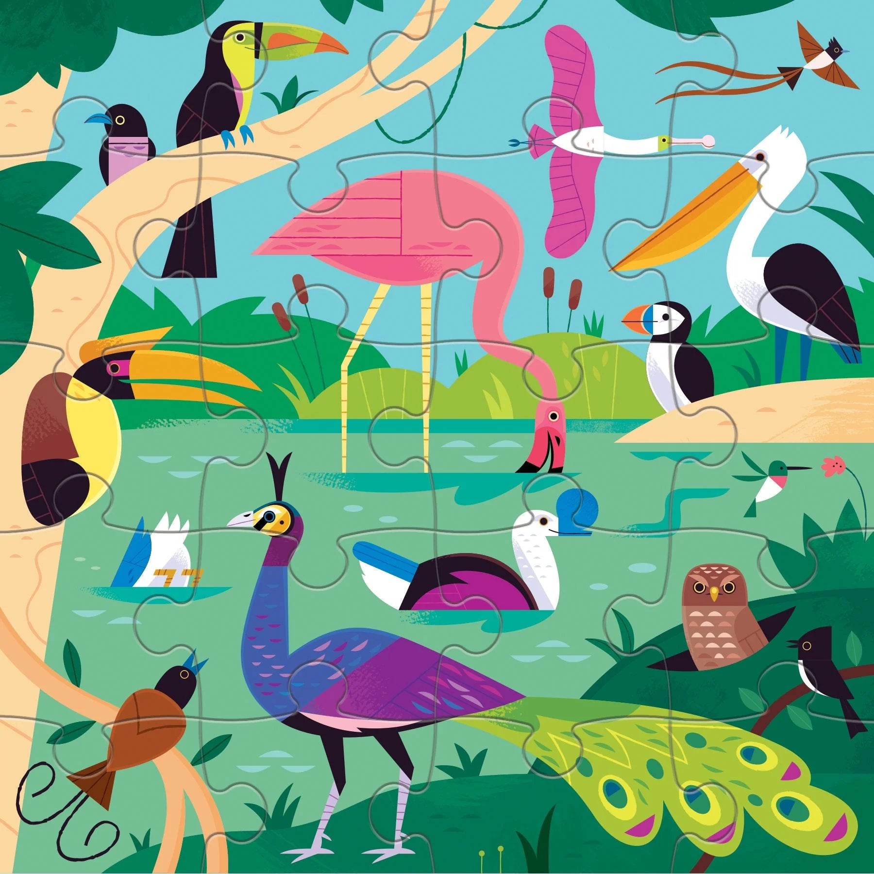 Mudpuppy Magnetic Puzzles: Bugs & Birds