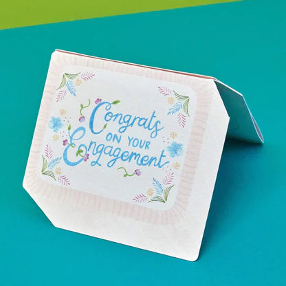 Raspberry Blossom Congrats On Your Engagement 3D Pop Out Card