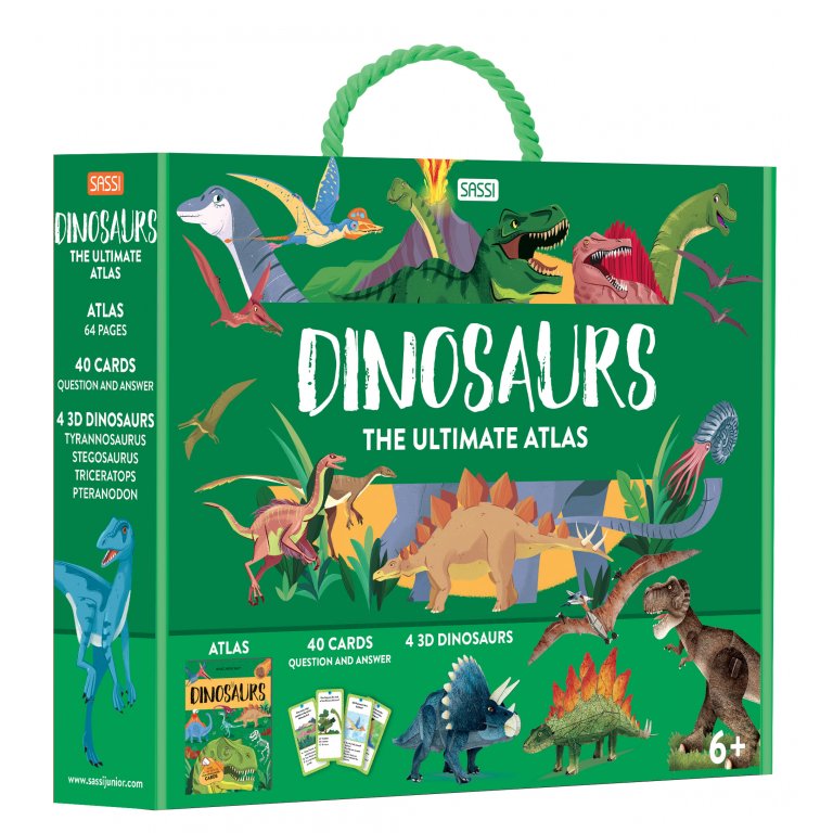 The Ultimate Atlas And Model Set: Dinosaurs (64 Pieces)