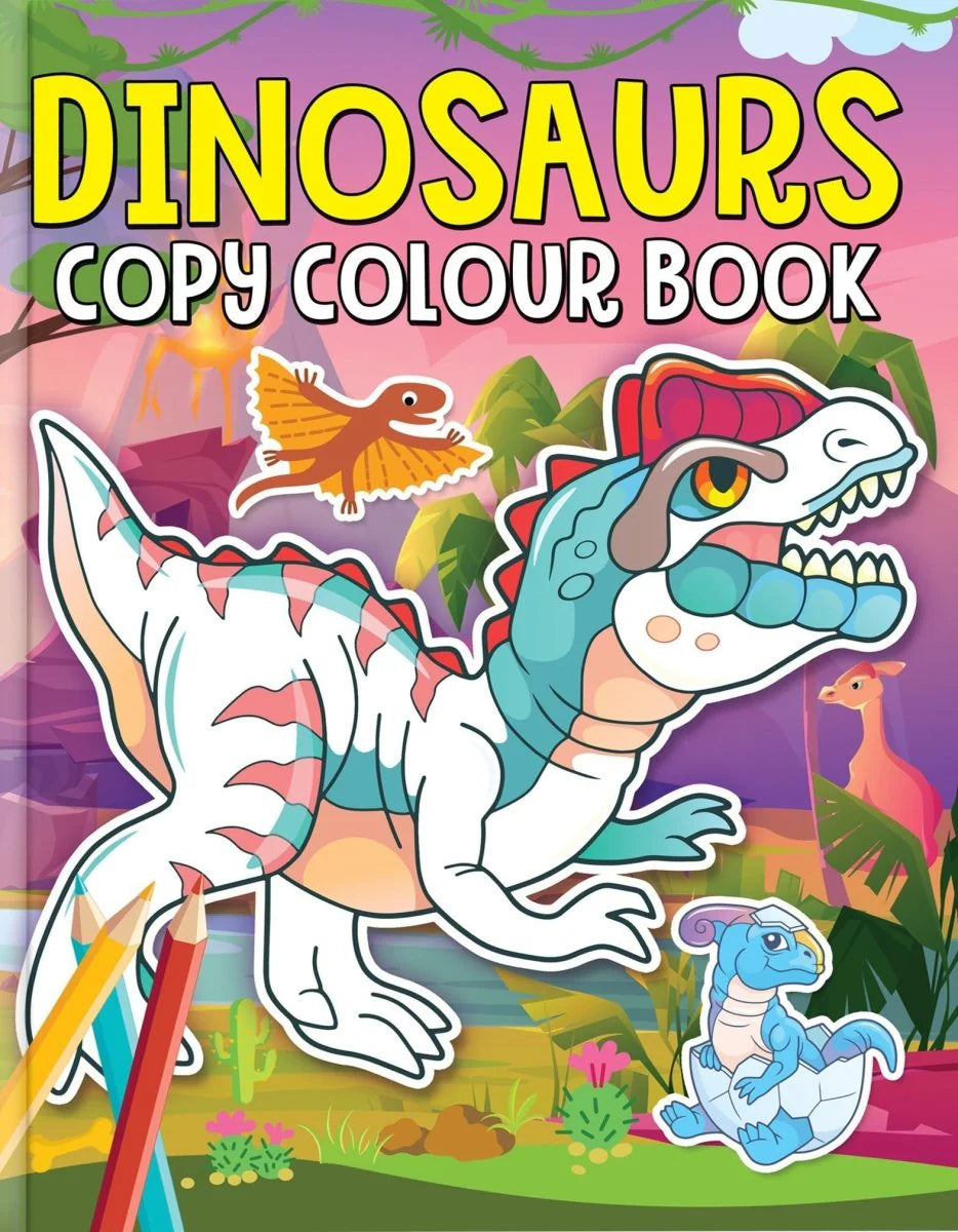 Dinosaurs Copy Colour Book