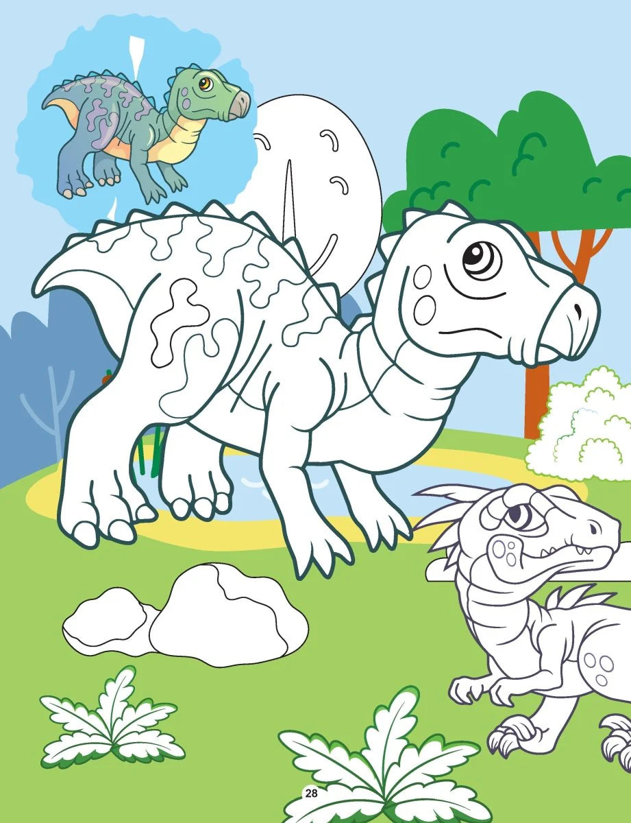 Dinosaurs Copy Colour Book