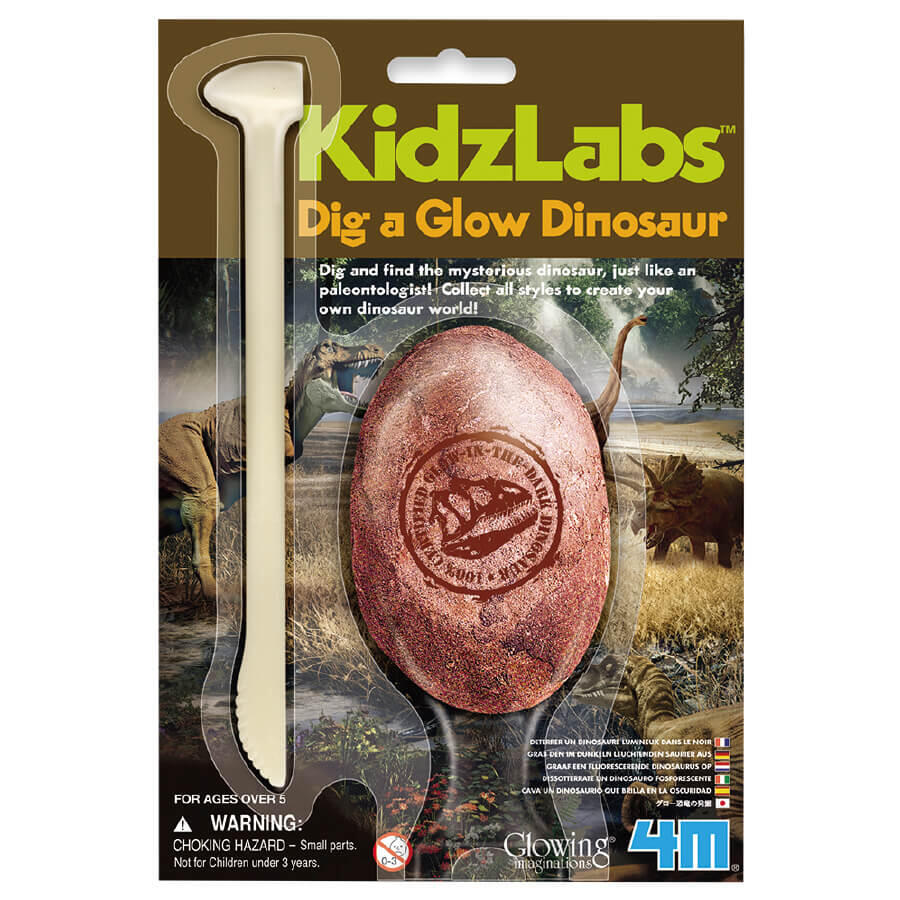 4M KidzLabs Dig A Glow Dinosaur